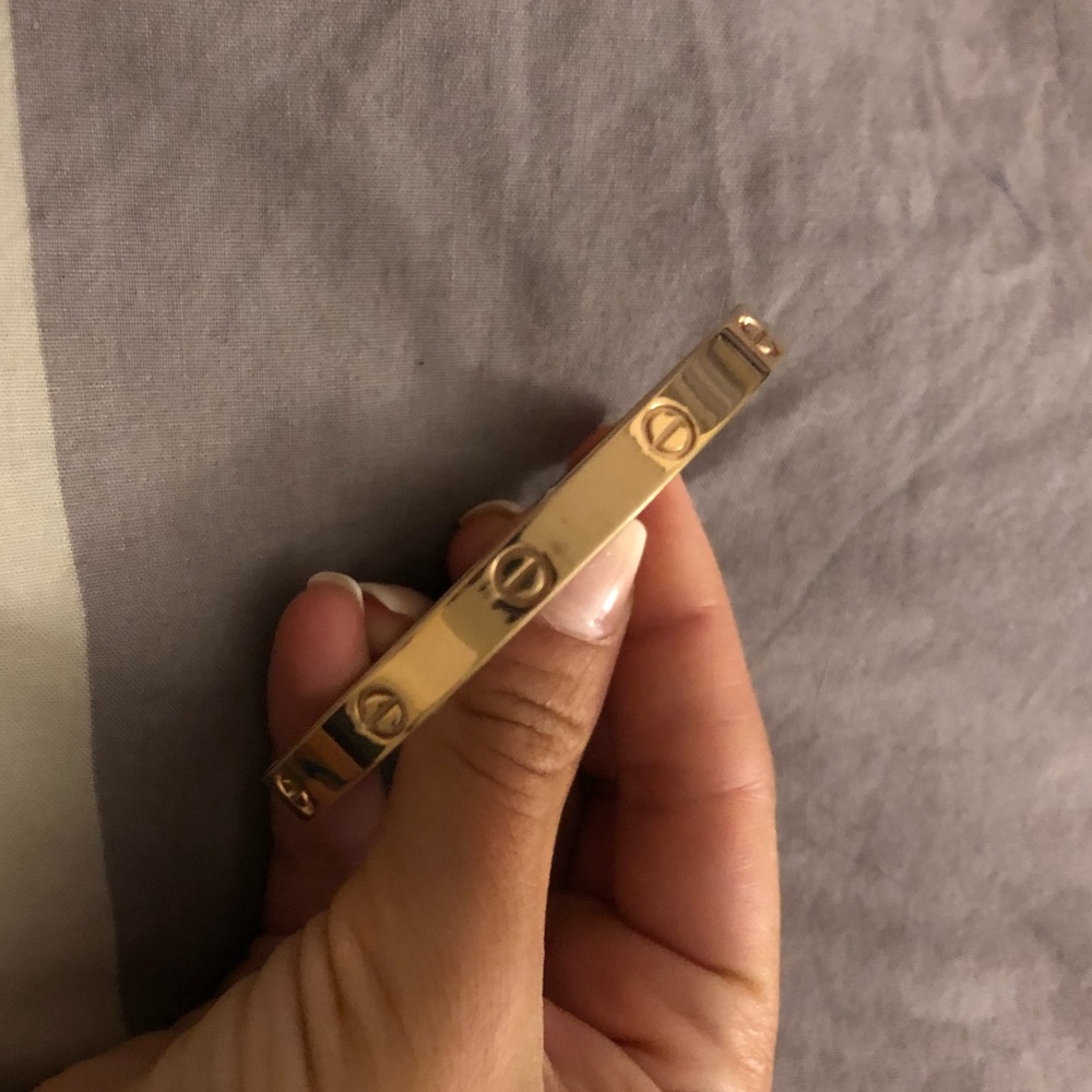 Gold Love inspired bracelet